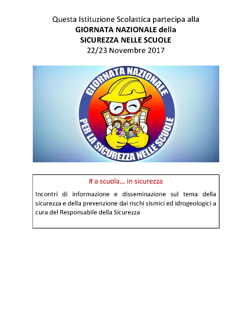 GiornataNazionaledellaSicurezzanelle Scuole