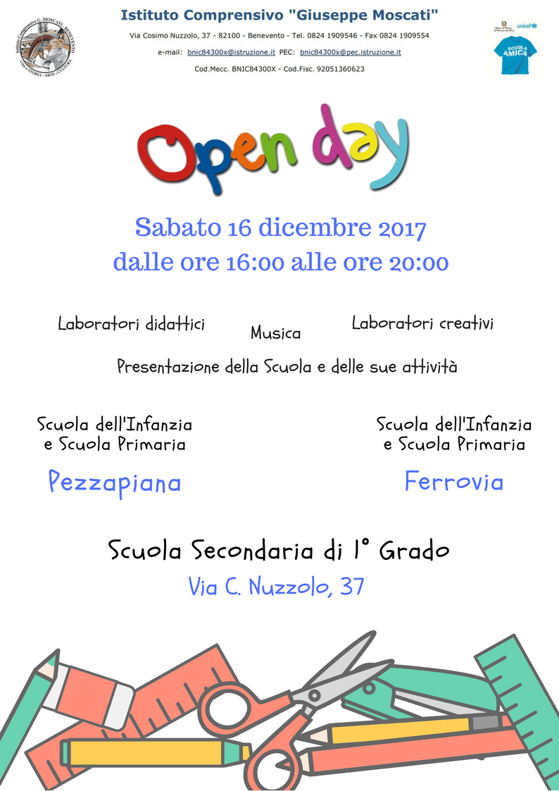 locandinaopenday16dicembre2017